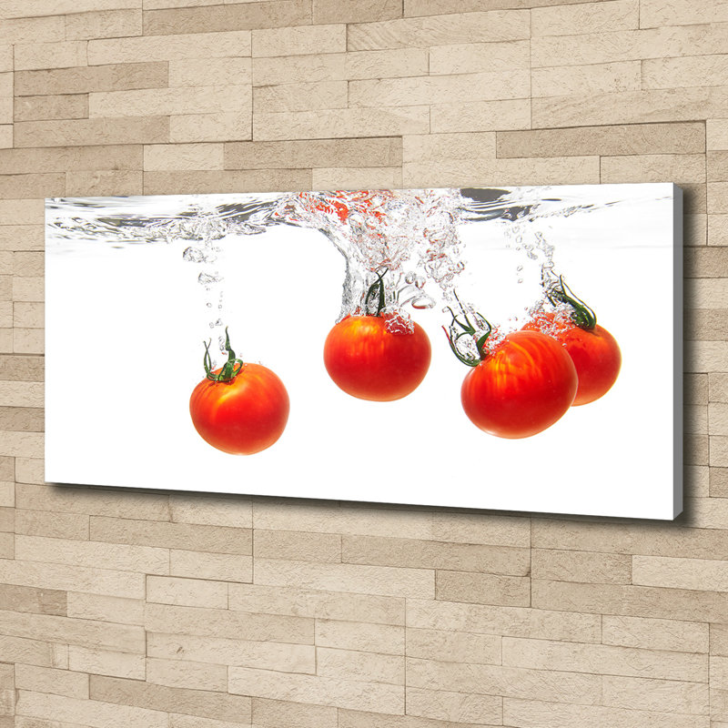 Tomatoes Under Water - Wrapped Canvas Print