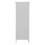 Armoire de rangement blanche peu encombrante, conception moderne autoportante en MDF