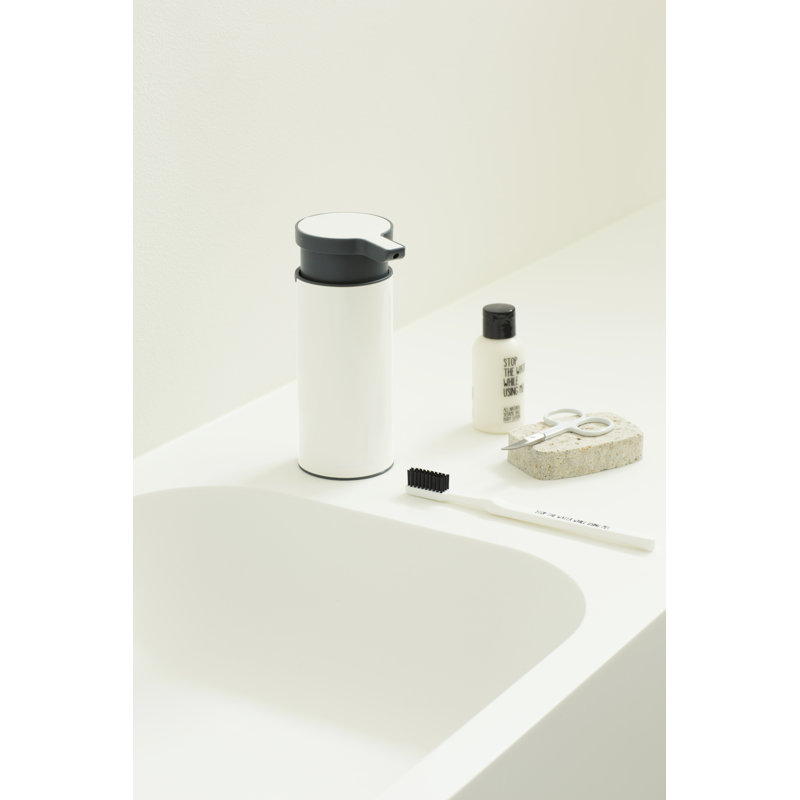 Brabantia Profile Soap Dispenser, White/Black