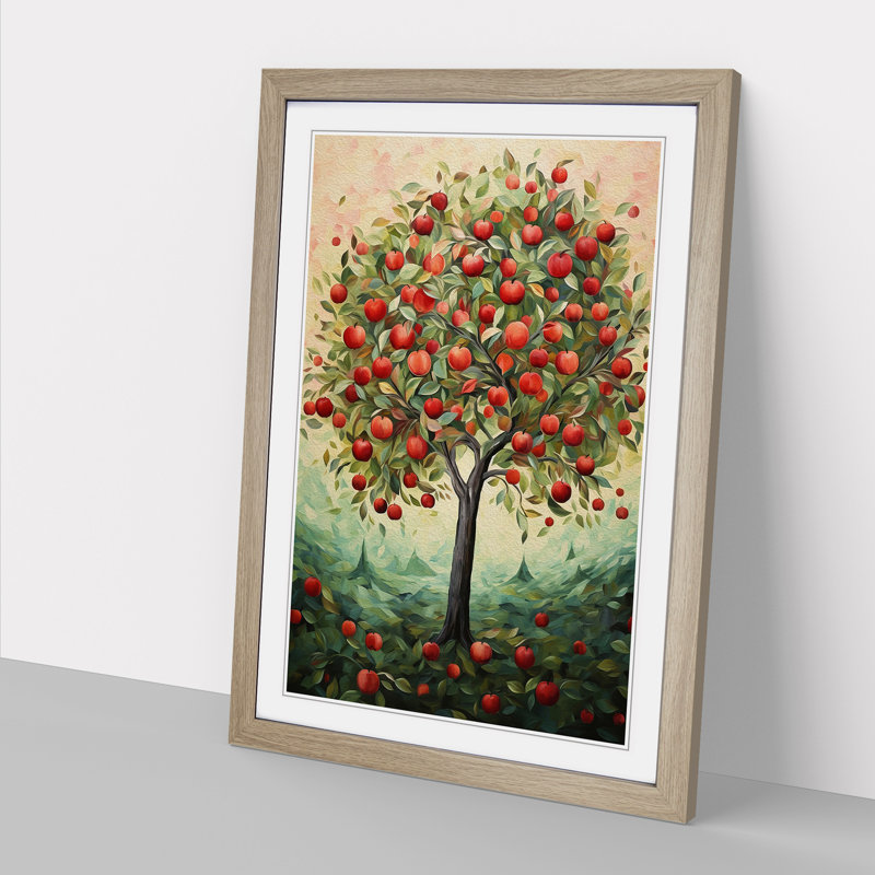 Single Picture Frame Print on Wood, Oak Framed, 64cm H x 46cm W