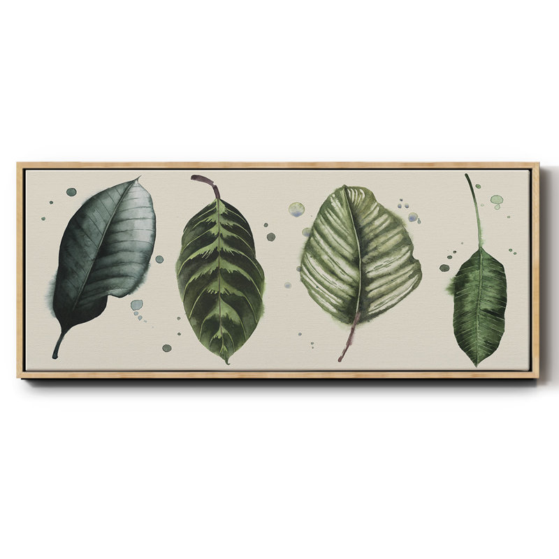 Palm Line - toile encadrée, H 20 po x l 50 po