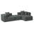 Boneless Cloud Sectional Couch In Two Boxes, Compressed Modular Sectional Sofa With Deep Seat-251139941