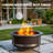 27.5-inch Smokeless Fire Pit, Outdoor Wood Burning Fireplace