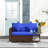 Patio Couch With Extra Cushioning For Added Comfort, 2 Outdoor Use, Porch, Backyard, Garden, Poolside, Dark Blue Enhanced Relaxation Ergonomic Support Whole Body, Patio, Comprehensive Comfort