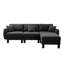 Canapé en forme de L avec repose-pieds amovible Modern Boucle-146553454