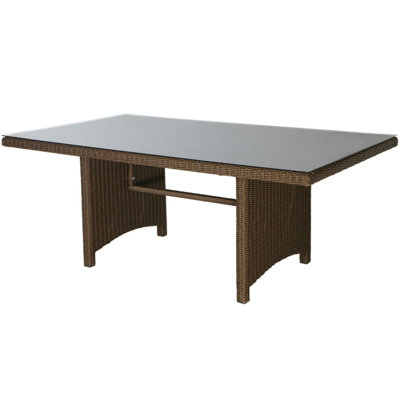 Goodrich Rectangular Wicker Outdoor Dining Table , 150cm cm W 90cm cm D