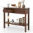 Console Table 38" Narrow Accent Sofa Table with 2 Drawers & Bottom Storage Shelf