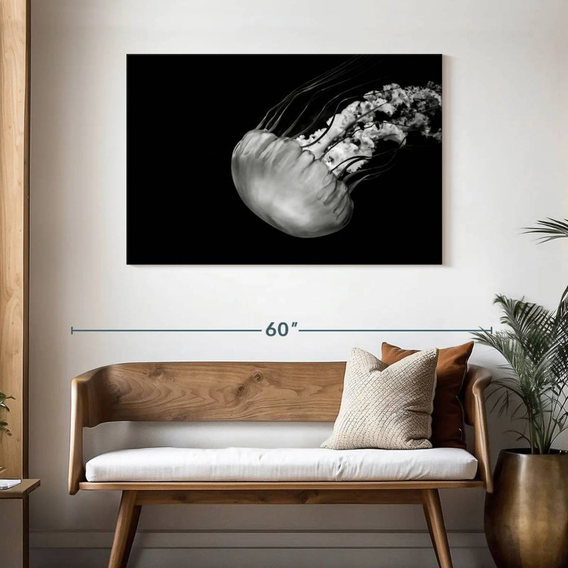 Brampt Underwater Jellyfish, 30" H x 45" W