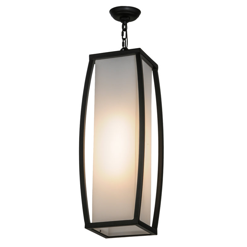 1 - Light Oil Rubbed Bronze Single Pendant, 35" - 64" H x 15" W x 15" D