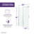 Rhodes 60" W x 76" H Single Sliding Frameless Shower Door-52233376