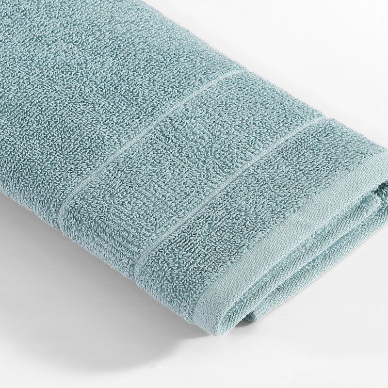 Island Retreat 6 Piece 100% Cotton Towel Set, Pastel Blue