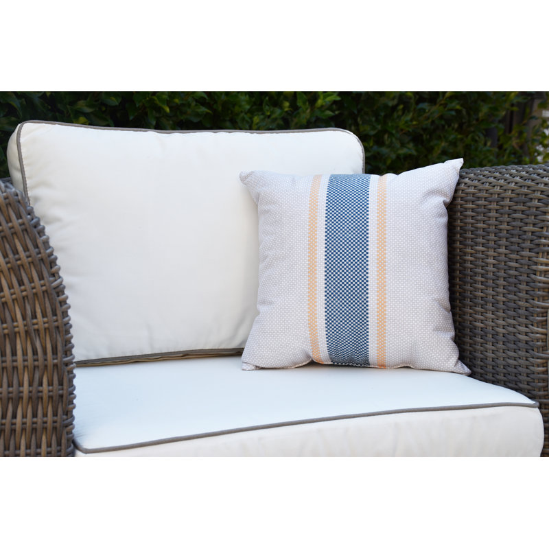 Housse et insert de coussin extérieur carré Farmers Market, Jaune, 20 po x 20 po