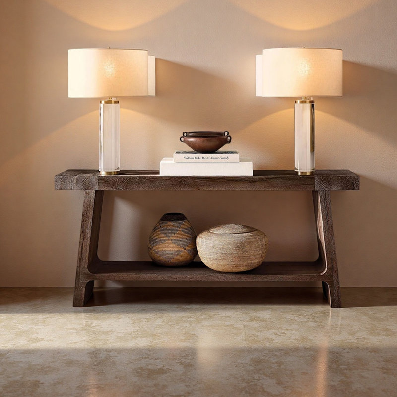 Table d'entrée simple de style nordique, Marron foncé