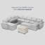 Repose-pieds en chenille avec rangement Luna-108055244