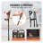 VEVOR Forearm Crutches Pair - Adjustable Height Aluminum Walking Canes with Ergonomic Armrests for Injury Recovery & Mobility Support (350lbs Capacity)