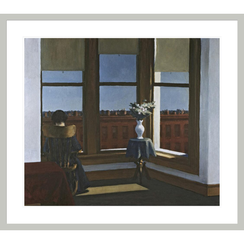 «Room in Brooklyn» par Edward Hopper - impression giclée encadrée, 33.5" H x 37.76" W