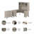 Magomed 3 Piece Computer Desk Office Set-360082484