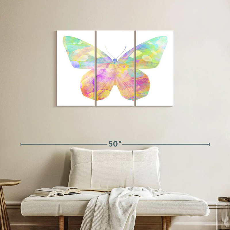 Brampt Rainbow Butterfly, 24" H x 38" W