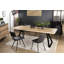 Brinton Oak Rectangular Wood Top Dining Table