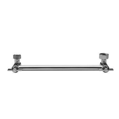 11-Inch Adjustable Shower Head Extension Arm Extender - Heavy Duty Stainless Steel & Brass Wall Mount with 360° Rotating Angle for Rainfall Showerheads