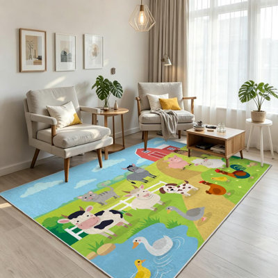 Tapis blanc lavable à la machine