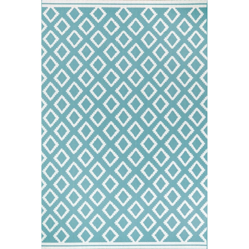 Felecia Rectangle Geometric Flokati Indoor / Outdoor Area Rug, Rectangle 80 x 150cm
