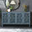 60" Antique Buffet Cabinet With Floral Carvings With Solid Wood Legs&Antique Brass Handles&Adjustable Shelves, TV Stand For 65''+ TV, Sideboard For Living Room,Dining Room -2113279185