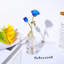 Figurine fleur en cristal avec vase à facettes, sculpture florale à deux fleurs pour table, tablette et bureau-133285533