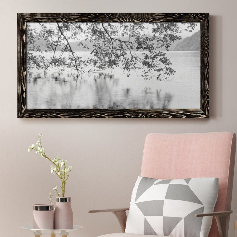 " Lake Crescent ", Black Framed