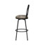 Tabouret de bar pivotant réglable Hudson, hauteur comptoir et bar - Paquet de 2-1807350948