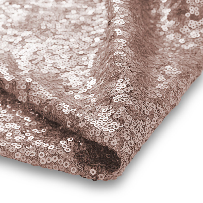 Rose Gold Sequin Tablecloth for Weddings and Parties