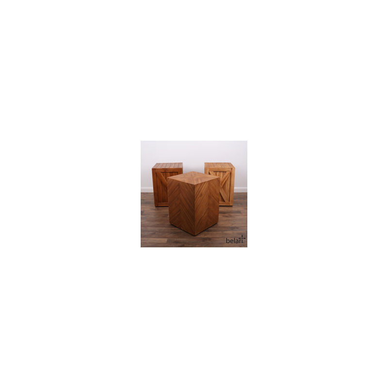 Belari Solid Wood Accent Stool