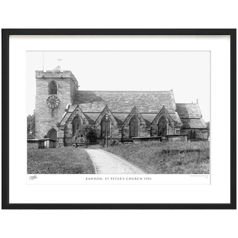 Rawdon, St Peter's Church 1901 by Francis Frith - Single Picture Frame Print, 40cm H x 50cm W x 2.3cm D