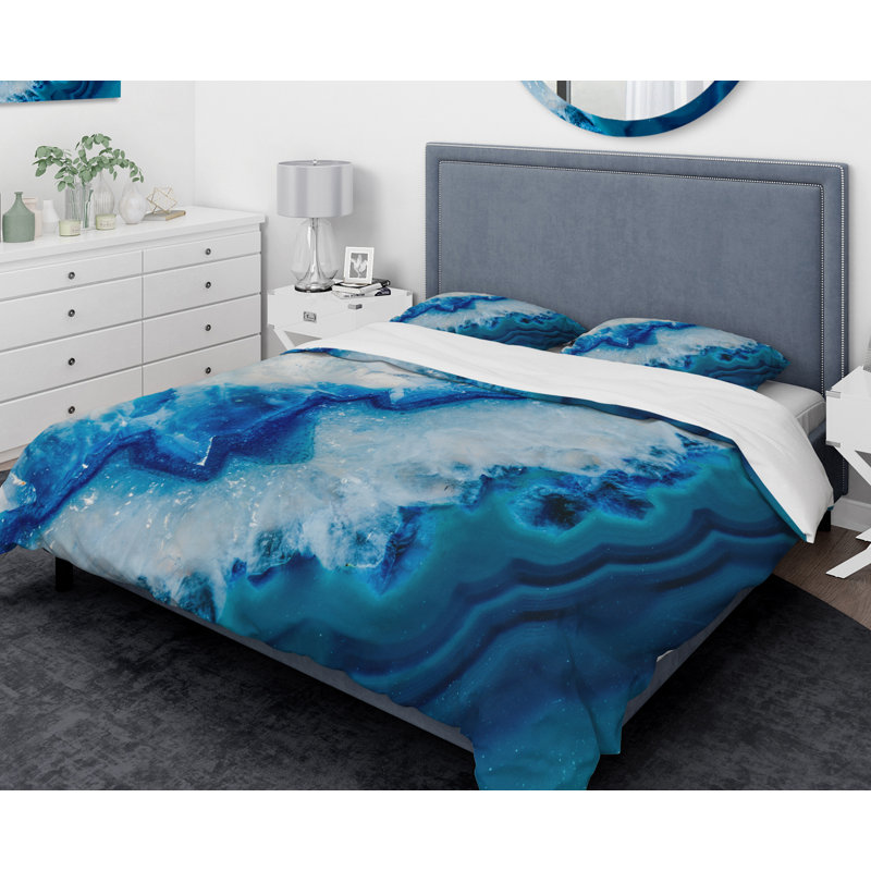 Modern & Contemporary Abstract Duvet Cover, King Duvet Cover + 2 Shams