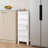 Abdullah 3-Tier Foldable Plastic Storage Cabinet With Clear Doors And Removable Shelves