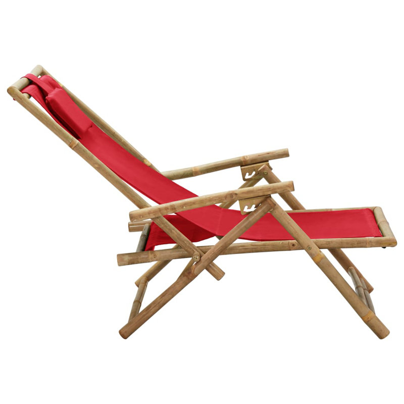Chaise de patio Miltrud, Rouge