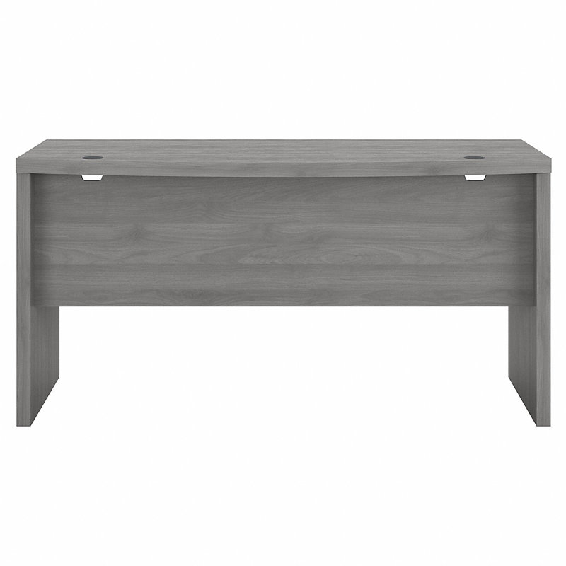 Echo Bow Front Desk, Modern Gray
