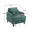 Fauteuil d'appoint Mid-Century avec garniture cloutée pour chambre à coucher ou salon-1831378390