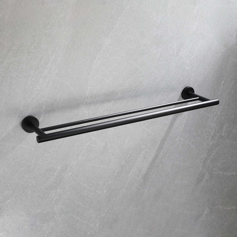 Ensemble de support à serviettes 5 pièces, Noir