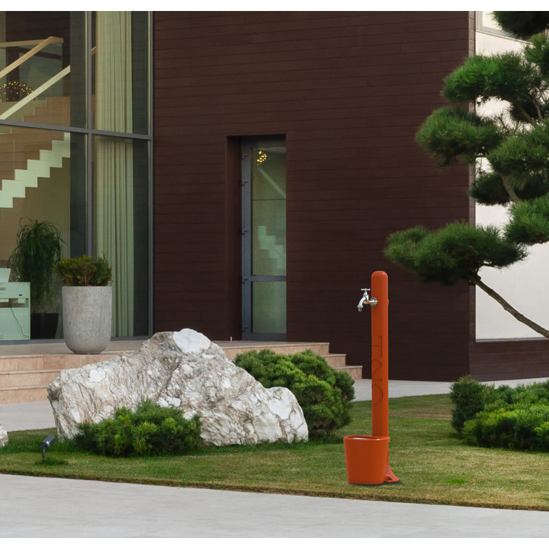 Acrylic Column Fountain, 100cm H x 13cm W x 18cm D, Orange