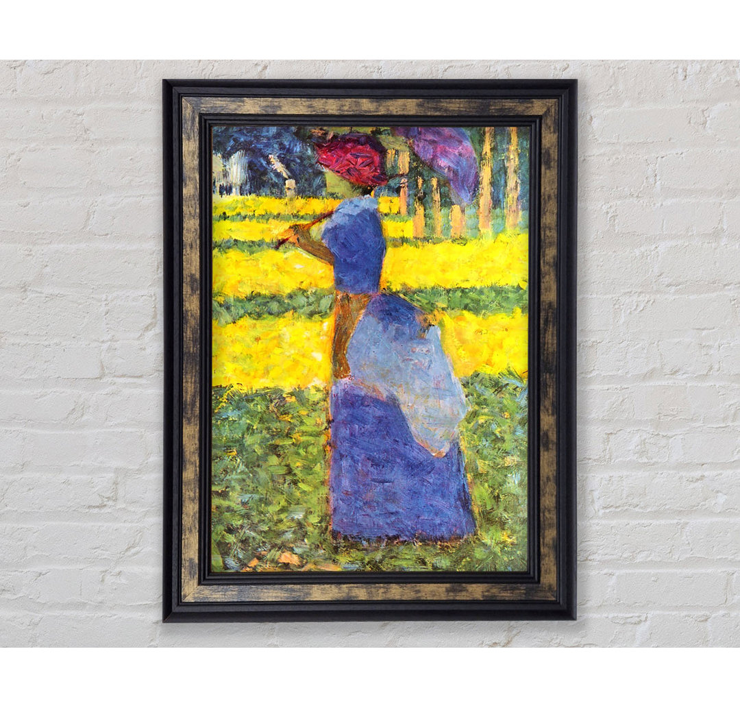 Seurat Frau mit Sonnenschirm - Druck