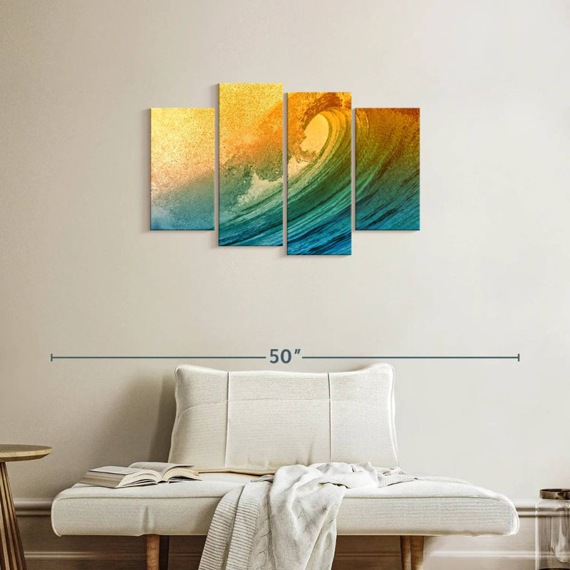 Gillard Sunny Glow Ocean Wave, H 22 po x l 36 po