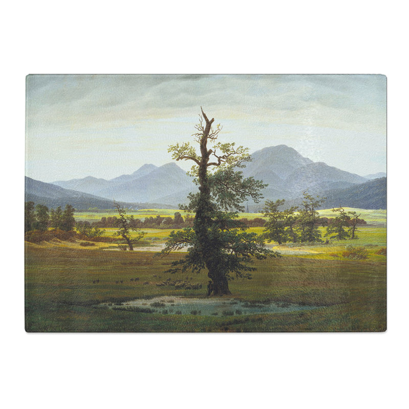 The Lonely Tree by Caspar David Friedrich Chopping Board, 28.5cm W x 39cm L