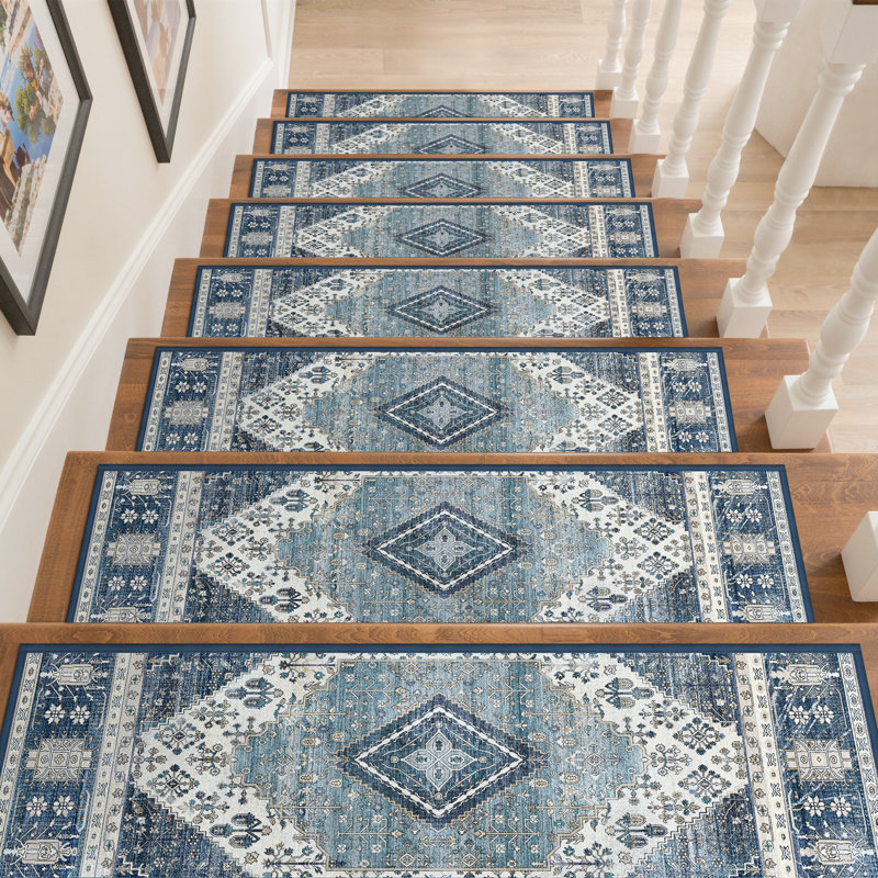 Tapis antidérapant antidérapant, Bleu, 15 pièces incluses
