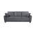 Sealy TruFit Klein Queen Dropback Sofa Sleeper Bed Convertible in Dark Grey with Additional Storage-101925581