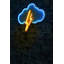 Bande lumineuse néon flexible IP67 imperméable, 14,2 x 13,8 x 1,2 pouces | Bleu et jaune, 400 lumens, 12 V CC, modèle en mousse de PVC | Parfait pour la décoration intérieure, les fêtes et l'utilisation à l'extérieur, installation facile-1912675086