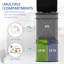 HOMCOM 72L Recycling Sensor Bin Stainless Steel Trash Can 3 Compartments