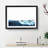 Surfer Riding the Wave in Abstract - Picture Frame Graphic Art Print-55724705-55724710