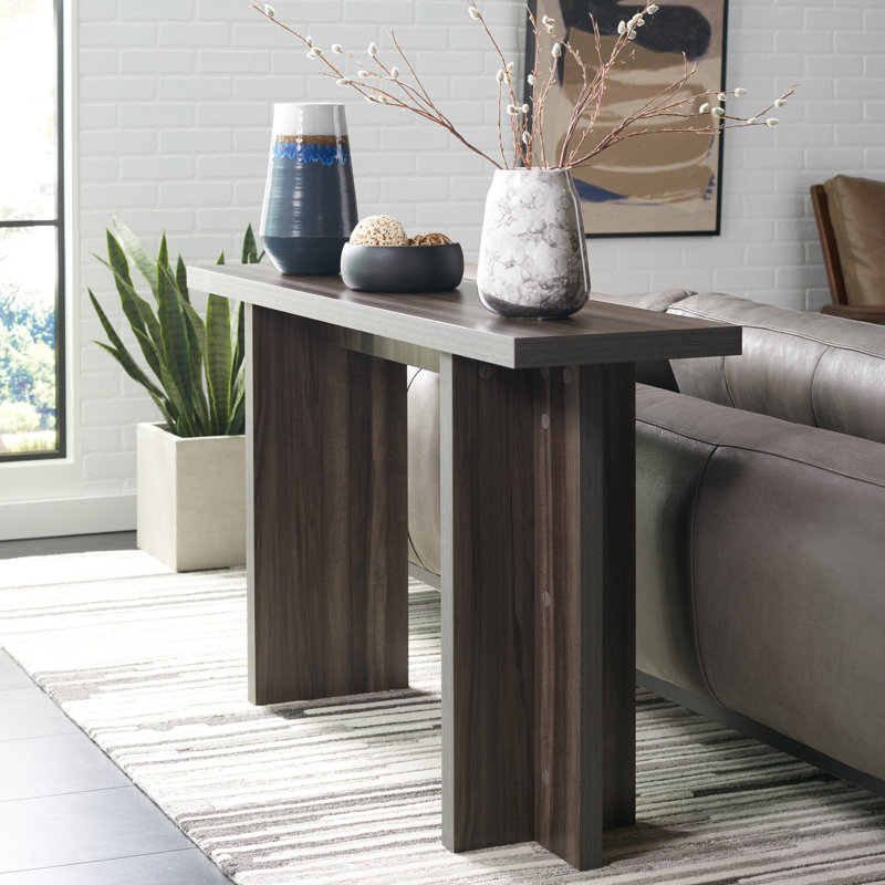 Blakleigh Console Table, 30" H x 52" W x 14" D, Slate Gray