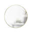 Hubba 34" Round Wall Mirror with Metallic Frame for Bathroom, Entryway, Living Room-39722032